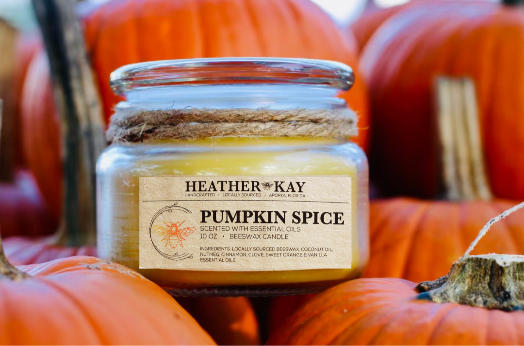 Pumpkin Spice Beeswax Candle | 10oz