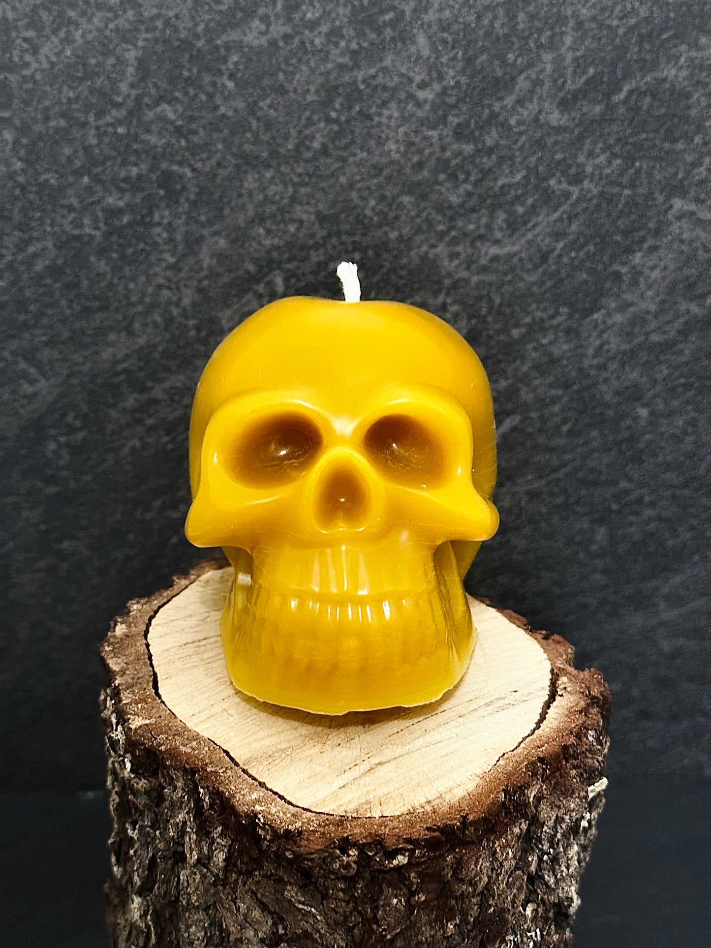 Skull Beeswax Candle