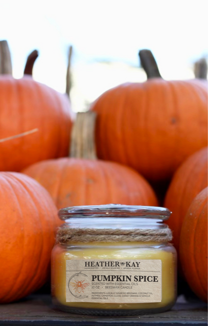 Pumpkin Spice Beeswax Candle