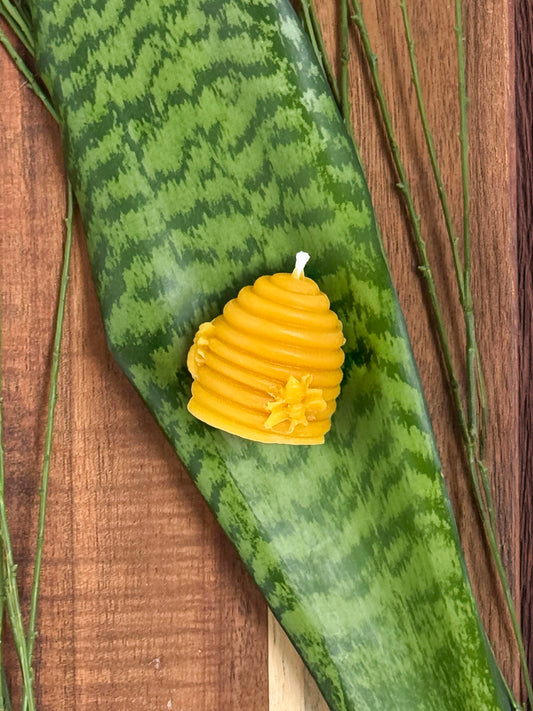 Bee Hive Beeswax Candle