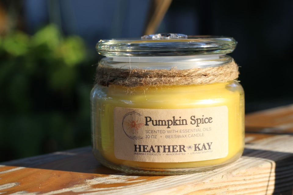 Pumpkin Spice Beeswax Candle