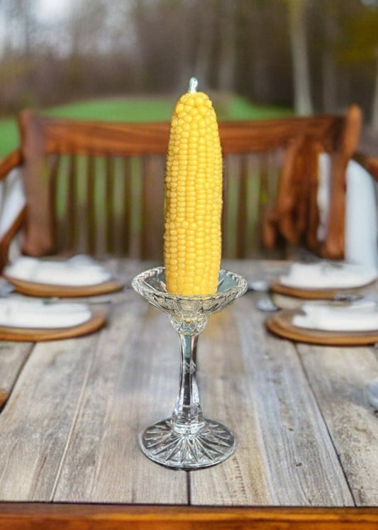 Corn Cob Beeswax Candle