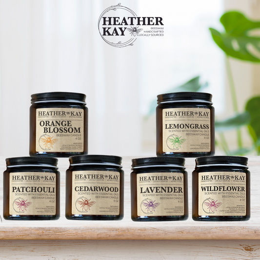Essential Oil Beeswax Candles Bundle