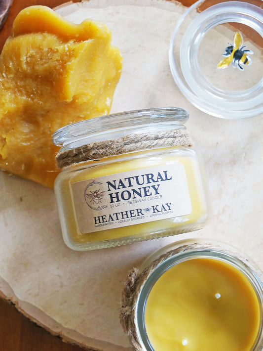Natural Honey Beeswax Candle